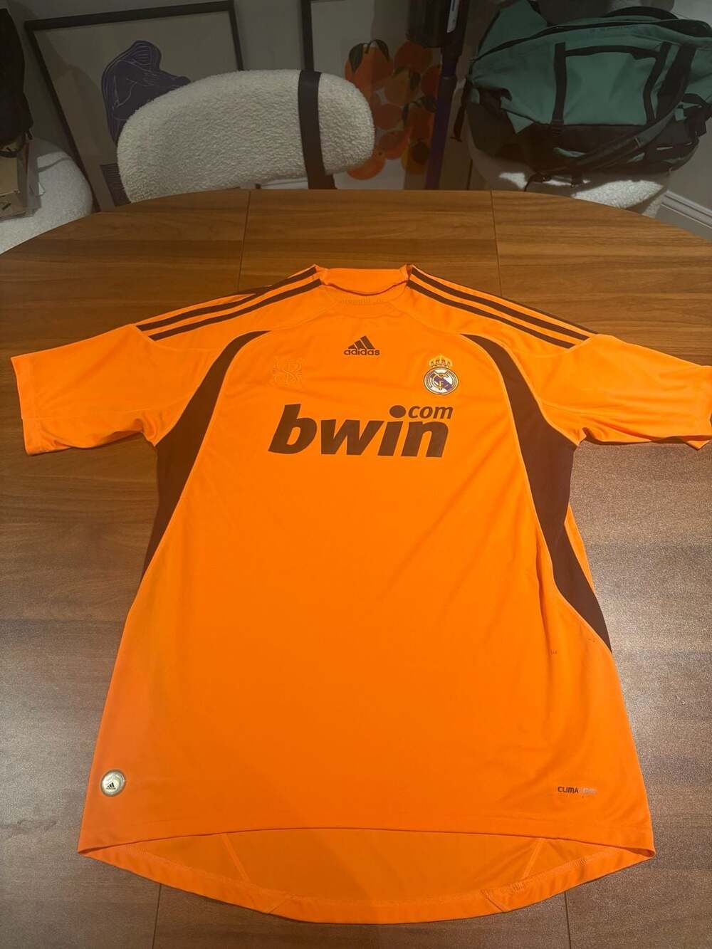 Adidas Real Madrid 2009-2010 Goalkeeper Jersey Orange Size L